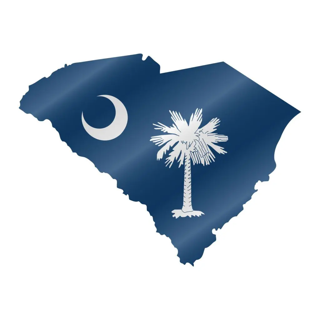 Image showing the state of South Carolina. EnviroPro 360 services both South Carolina and Georgia