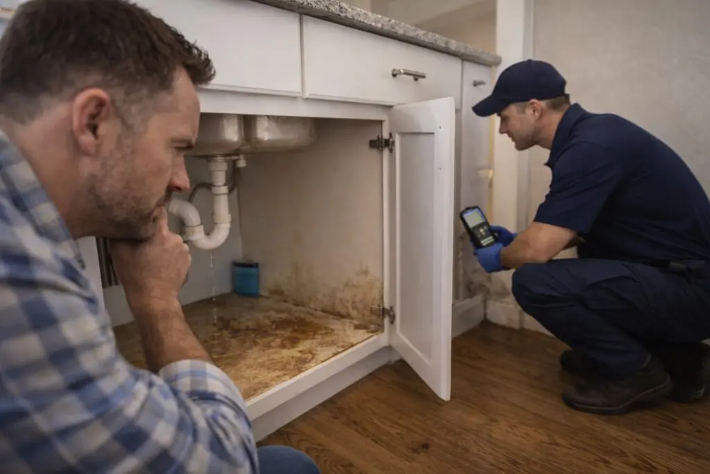 That small plumbing leak can do more than damage cabinets. Learn how slow leaks lead to mold and air quality issues and how EnviroPro 360 can help.