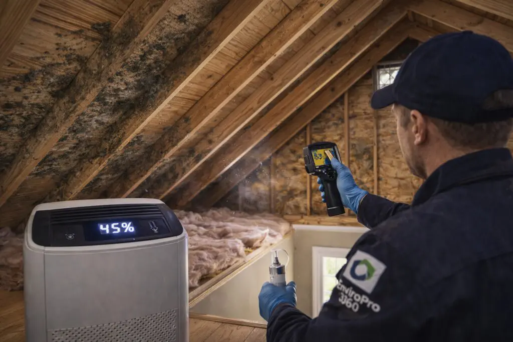 Attic mold is sneaky and stubborn. Learn why it forms, how to spot the signs early, and what to do if your attic becomes a mold hotspot.