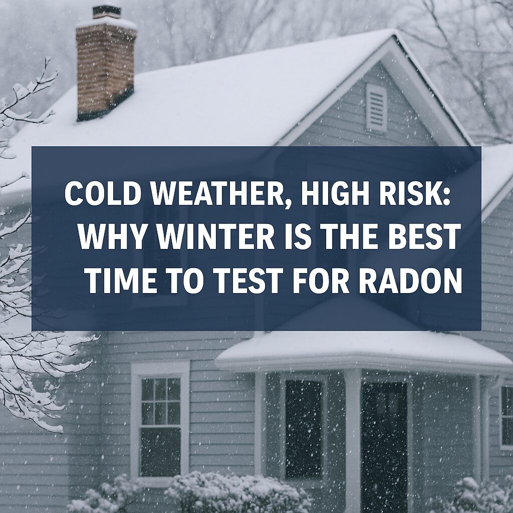 Radon levels rise when homes are sealed tight for winter. Learn why the colder season is actually the best time to schedule your radon test.