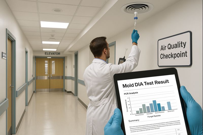 PCR testing for mold is ideal for hospitals and clinics where air quality is critical. Here’s what’s in the nosocomial panel and why proactive testing matters.