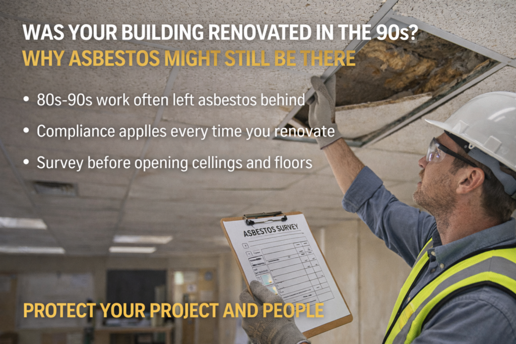 Renovated ≠ asbestos-free. 80s–90s projects often encapsulated asbestos instead of removing it. Here’s where it still hides, what triggers testing today, and how EnviroPro 360 keeps GA & SC properties compliant