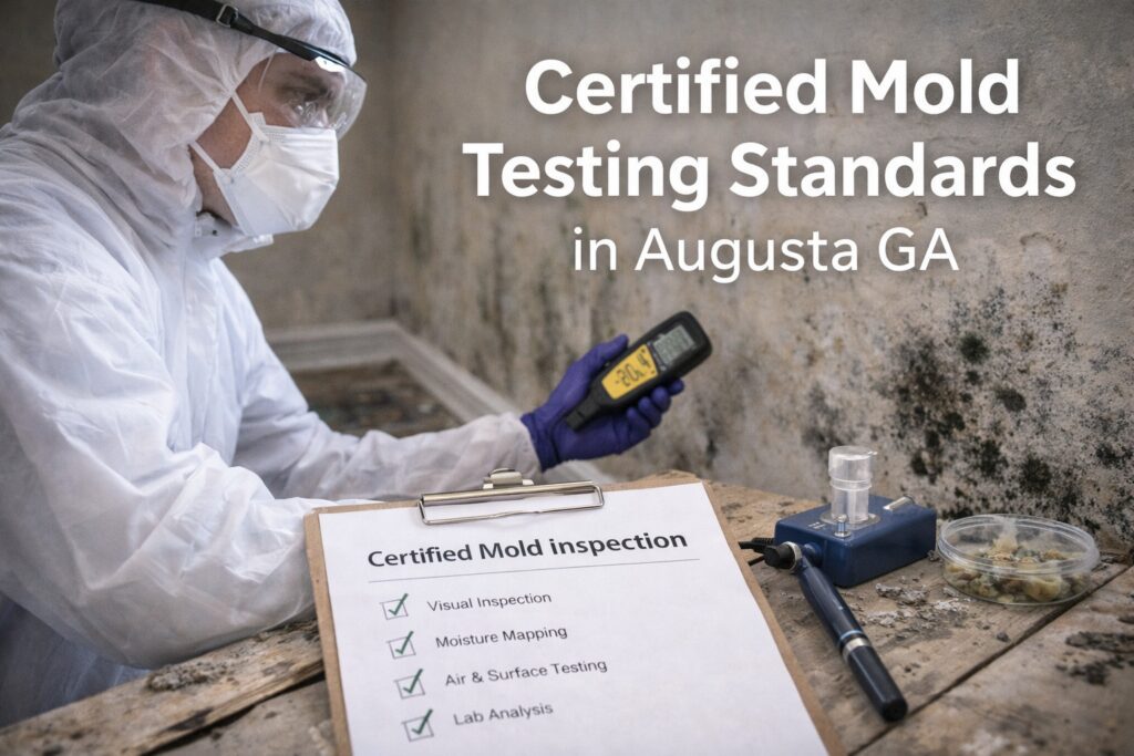 Not all mold tests are equal. Learn what certified mold testing standards should include in Augusta GA, what to expect in reports, and how EnviroPro 360 gets reliable results.