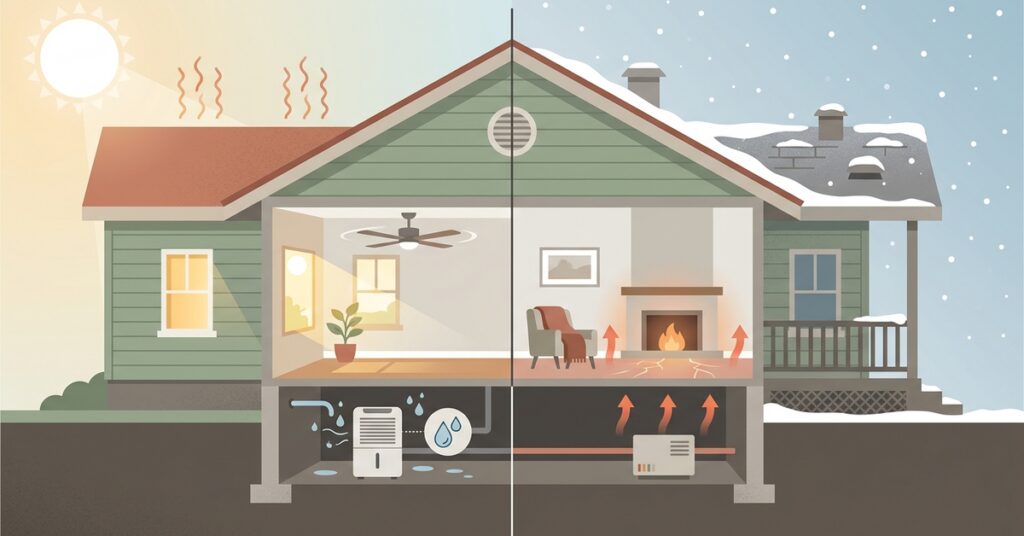 Seasonal Mold, Radon, and Humidity: A Year-Round Guide for Georgia Homeowners