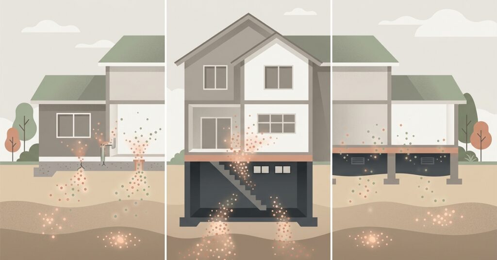 Slab, Basement, or Crawl Space: Does Your Foundation Type Change Your Radon Risk?