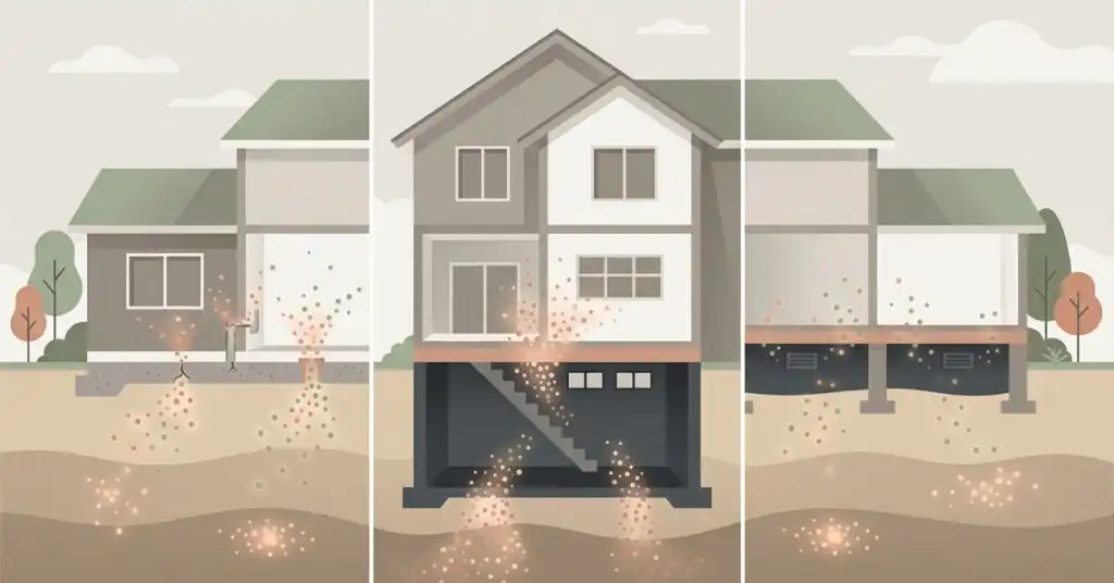 Slab, Basement, or Crawl Space: Does Your Foundation Type Change Your Radon Risk?