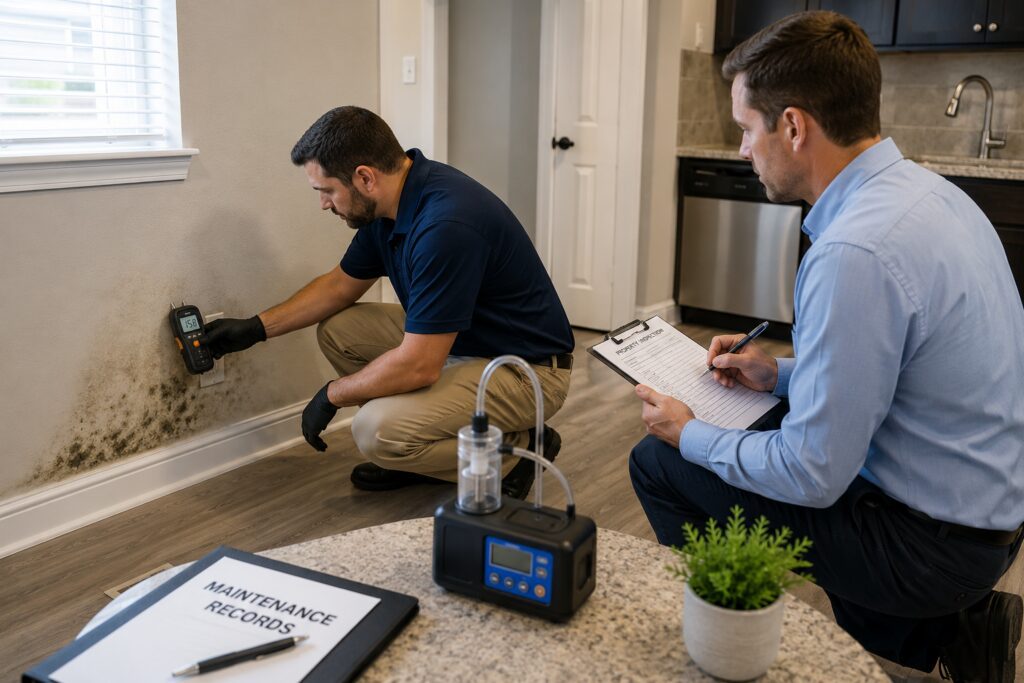 Landlord mold testing